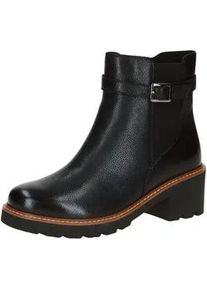 Stiefelette Caprice "Caprice Stiefelette Nappaleder", Damen, Gr. 39, schwarz, Nappaleder, Schuhe Stiefelette