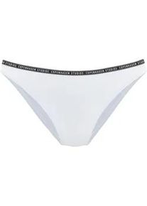 Bikini-Hose Copenhagen Studios "Cody", Damen, Gr. 34, N-Gr, wei&szlig;, Recycling-Polyamid, unifarben, Badehosen Bikini-Hose, mit Markenbranding