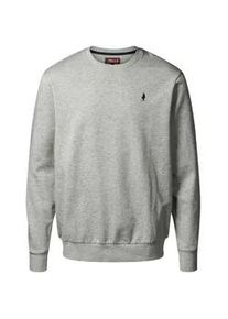 Rundhalspullover MCS "MCS sweatshirt MCSkyler", Herren, Gr. XL, grau melange, Obermaterial: 100% Baumwolle, Pullover Rundhalspullover
