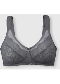 Entlastungs-BH, Damen, Gr. 105, Cup E, anthrazit, 82% Polyamid, 18% Elasthan, BHs Entlastungs-BH