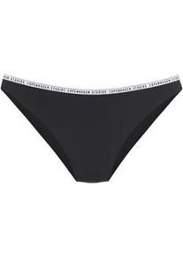 Bikini-Hose Copenhagen Studios "Cody", Damen, Gr. 38, N-Gr, schwarz, Recycling-Polyamid, unifarben, Badehosen Bikini-Hose, mit Markenbranding