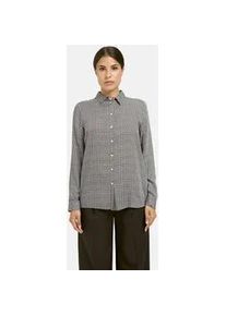 Langarmbluse Milano Italy, Damen, Gr. 42, mocca print, Web, Material: 100% Viskose, bedruckt, regular fit normal, hoch geschlossener Ausschnitt, &Auml;rmel mit &Auml;rmelschlitz 1-Knopf-Manschette, Blusen, mit Kellerfalte im R&uuml;cken