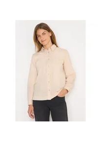 Hemdbluse Cecil, Damen, Gr. L (42), oat milk beige, Cord, 100% Baumwolle, unifarben, klassisch normal, V-Ausschnitt, Manschette, Blusen Hemdbluse, mit Knopfleiste