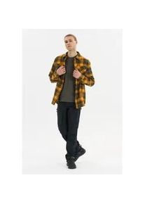 Fleeceshirt WHISTLER "Bargo", Herren, Gr. S, gr&uuml;n, 60% Baumwolle, 40% Polyester, kariert, normal, Shirts, mit praktischen Brusttaschen