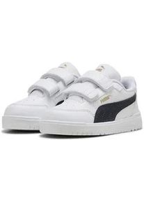 Sneaker Puma "Shuffle Downtown Sneakers Kinder", Kinder, Gr. 21, wei&szlig; (wei&szlig; new navy for all time rot blau), Obermaterial: Textil, Synthetik; Futter: Textil; Innensohle: Textil; Laufsohle: Gummi, Schuhe Sneaker