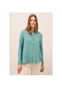 Hemdbluse Cecil, Damen, Gr. M (40), gr&uuml;n (jewel gr&uuml;n), Stoff, 56% Viskose, 43% Polyester, 1% Elasthan, unifarben, normal normal, V-Ausschnitt, B&uuml;ndchen, Blusen Hemdbluse, aus stretchigem Viskosematerial