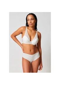 Triangel-BH Skiny "Initialace", Damen, Gr. 75, Cup D, ivory, Obermaterial: 90% Polyamid, 10% Elasthan. Cups: 100% Polyester, unifarben, normal, BHs Triangel-BH, mit B&uuml;gel, Spitze &uuml;ber den Cups, gepolstert