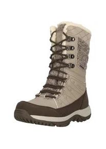 Stiefel MOLS "Bakan", Damen, Gr. 37, grau, beige, Kunstfaser, Polyurethane, Schuhe Stiefel, mit wasserdichtem Materisl
