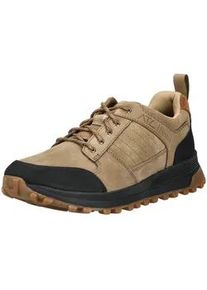 Sneaker Clarks "Clarks Sneaker Nubukleder", Herren, Gr. 44, dunkelbeige, Nubukleder, Schuhe Sneaker