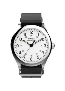 Quarzuhr Timex "WEEKENDER NEW ENGLAND", schwarz, Armbanduhren, Herren, Quarzuhr, Armbanduhr, Herrenuhr, Lederarmband, Leuchtzeiger, analog