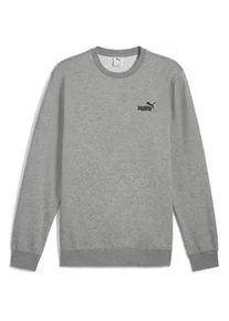 Sweatshirt Puma "Essentials Small No. 1 Logo Crewneck Herren", Herren, Gr. XL, grau (medium gray heather), Obermaterial: 66% Baumwolle, 34% Polyester; Rippe: 3% Elasthan, 97% Baumwolle, normal, Rundhals, Sweatshirts Sweatshirt