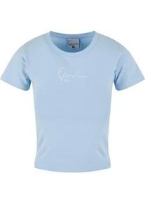 T-Shirt Karl Kani "Karl Kani Damen", Damen, Gr. L, lightblau, 95% Baumwolle, 5% Elasthan, slim fit, Rundhals, Shirts T-Shirt