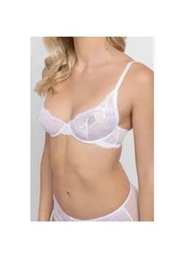 B&uuml;gel-BH Dorina "Perfect Lace", Damen, Gr. 85, Cup A, wei&szlig;, Obermaterial: 90% Nylon, 10% Elasthan, BHs B&uuml;gel-BH, transparent, mit Spitze, mit B&uuml;gel, verstellbare Tr&auml;ger, mit Schleife