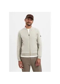 Sweater NO EXCESS "NO EXCESS Weiche Sweatjacke", Herren, Gr. M, sand, 60% Baumwolle, 38% Polyester, 2% Elasthan, Sweatshirts Sweater
