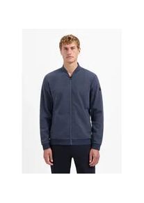 Sweater NO EXCESS "NO EXCESS Weiche Sweatjacke", Herren, Gr. S, night, 60% Baumwolle, 38% Polyester, 2% Elasthan, Sweatshirts Sweater