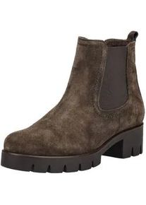 Stiefelette Gabor "Gabor Stiefelette Veloursleder", Damen, Gr. 37,5, braun, Veloursleder, Schuhe Stiefelette