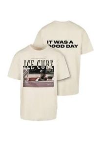 T-Shirt Merchcode "Merchcode Herren Ice Cube It's a good day Oversize Tee", Damen, Gr. L, sand, 100% Baumwolle, bedruckt, oversize, Rundhals, Shirts T-Shirt