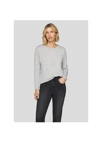 Print-Shirt Rabe "T-Shirt", Damen, Gr. 46, grau, 44%Polyester, 27%Metallic Garn, 24%Viskose, 5%Elastan, unifarben, gerade, Shirts