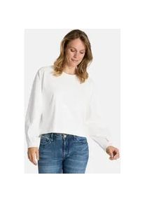 LIEBLINGSST&Uuml;CK Langarmshirt LIEBLINGSST&Uuml;CK "TiziaL", Damen, Gr. 40, 110, sanftes wei&szlig;, 38% Lyocell, 38% Baumwolle, 18% Polyester, 6% Elasthan, normal, Rundhals, Shirts Langarmshirt, mit Baumwoll-Anteil