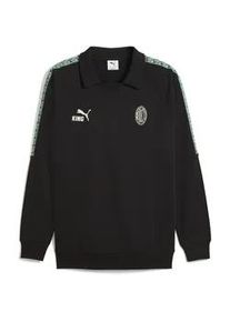 Sweatshirt Puma "AC Milan KING Drill Top Herren", Herren, Gr. XL, wei&szlig; (schwarz alpine snow wei&szlig;), Obermaterial: 32% Polyester, 68% Baumwolle; Rippe: 97% Baumwolle, 3% Elasthan; Besatz: 100% Polyester, normal, Sweatshirts Sweatshirt
