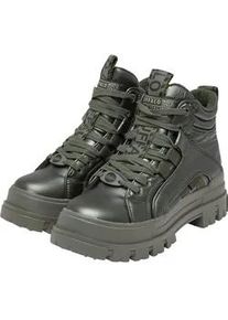 Stiefel Buffalo "Buffalo aspha nc mid", Damen, Gr. 39, khaki, unifarben, Schuhe Stiefel