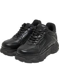 Trainingsschuh Buffalo "Buffalo CLD ECHO - VEGAN NAPPA/PATENT", Damen, Gr. 39, schwarz, Kunstfaser, unifarben, Schuhe