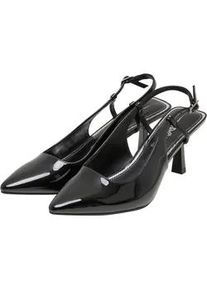 Stiefel Buffalo "Buffalo Willow Sling Back - Vegan Patent", Damen, Gr. 40, schwarz, Polyurethan, unifarben, Schuhe Stiefel