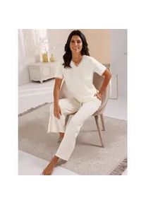 w&auml;schepur Schlafanzug W&Auml;SCHEPUR, Damen, Gr. 44/46, champagner, 50% Baumwolle, 50% Viskose, Homewear-Sets Schlafanzug