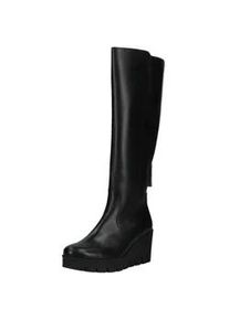 Keilstiefel Gabor "Gabor Stiefel Glattleder", Damen, Gr. 42, schwarz, Glattleder, Schuhe