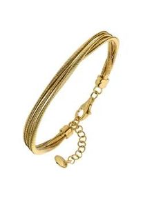Armband Jobo "Layering", vergoldet, Armb&auml;nder, Damen, 20cm, Silber 925 (Sterlingsilber), Armband, 925 Silber matt 20 cm