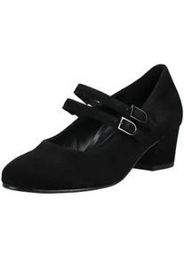 Pumps Gabor COMFORT "Gabor Comfort Pumps Veloursleder", Damen, Gr. 38, schwarz, Veloursleder, Schuhe Pumps