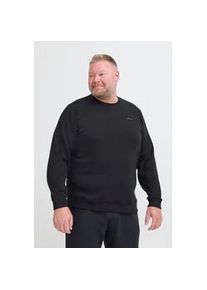 Rundhalspullover Blend "BHBdownton", Herren, Gr. 4XL, schwarz, Sweatware, 50% Baumwolle, 50% Polyester, unifarben, Basic, normal normal, Rundhals, Pullover Rundhalspullover, Klassischer Sweatpullover mit Rundhalsausschnitt