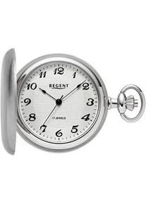 Regent Uhren Taschenuhr REGENT "P720", silber (silberfarben), Taschenuhren, Damen, Taschenuhr, Herrenuhr, Handaufzug, Acrylglas