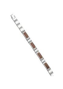 Armband Jobo "Herrenarmband", edelstahlfarben, Armb&auml;nder, Herren, 21cm, Carbon Edelstahl, Carbon, Edelstahl, Armband, Edelstahl mit Carbon braun 21 cm