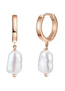 Glanzst&uuml;cke M&uuml;nchen Paar Creolen GLANZST&Uuml;CKE M&Uuml;NCHEN "Set: GSM548", ros&eacute;gold, Ohrringe, Damen, 30,7, Silber 925 (Sterlingsilber), aus Sterling silber