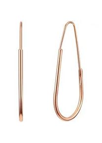 Paar Creolen YOKOAMII "Set: Y50", rosa (ros&eacute;gold), Ohrringe, Damen, 41,8mm, Creolen ros&eacute;gold