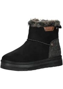Stiefelette Mustang SHOES "Mustang Shoes Stiefelette Lederimitat/Textil", Damen, Gr. 38, schwarz, Lederimitat, Textil, Schuhe Stiefelette