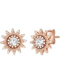 Glanzst&uuml;cke M&uuml;nchen Paar Ohrstecker GLANZST&Uuml;CKE M&Uuml;NCHEN "Set: GSM1260", rosa (ros&eacute;gold, wei&szlig;), Ohrringe, Damen, 7,7,mit Zirkonia, Silber 925 (Sterlingsilber), Ohrstecker Sterling Silber ros&eacute;gold Zirkonia wei&szlig;