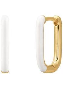 Glanzst&uuml;cke M&uuml;nchen Paar Creolen GLANZST&Uuml;CKE M&Uuml;NCHEN "Set: GSM4009", gelb (gelbgold), Ohrringe, Damen, 15,3, Silber 925 (Sterlingsilber)