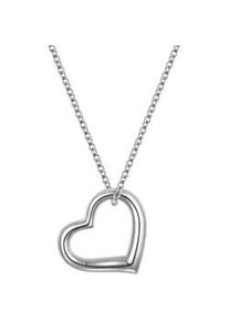 Kette mit Anh&auml;nger Rafaela Donata "AV322", silber, Halsketten, Damen, 42,0cm Basiskette + 5,0cm Verl&auml;ngerung, Silber 925 (Sterlingsilber), mit Herz