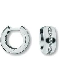 Paar Creolen ONE ELEMENT "Zirkonia Ohrringe Creolen aus 925 Silber", silber, Ohrringe, Damen, Damen,mit Zirkonia, Silber 925 (Sterlingsilber), Feine Gestaltung &ndash; ein Sinnbild mit ruhiger Eleganz