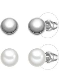 Schmuckset YOKOAMII "Set: AV102", silber, Schmuck_Sets, Damen, Metall, Schmuckset, mit Muschelkernperle