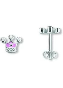 Paar Ohrh&auml;nger ONE ELEMENT "Zirkonia Krone Ohrringe Ohrstecker aus 925 Silber", silber, Ohrringe, M&auml;dchen, Kinder, Silber 925 (Sterlingsilber), Ausdruck von Individualit&auml;t &ndash; dezent, bedeutungsvoll, nah am Herzen