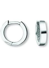 Paar Creolen ONE ELEMENT "Ohrringe Creolen aus 925 Silber &Oslash; 11,5 x 2,6 mm", silber, Ohrringe, Damen, Damen, Silber 925 (Sterlingsilber), Fein gearbeitet &ndash; angenehm zu tragen und vielseitig kombinierbar