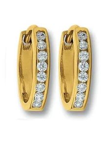 Paar Creolen ONE ELEMENT "Zirkonia Ohrringe Creolen aus 333 Gelbgold", gold, Ohrringe, Damen, Damen,mit Zirkonia, Gelbgold 333 Gold, Gelbgold 333, Gold, Ihr pers&ouml;nliches Symbol &ndash; liebevoll gearbeitet f&uuml;r jeden Tag