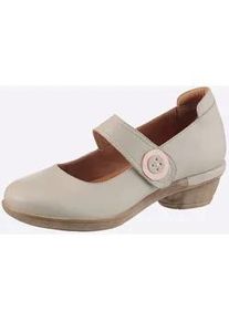 Pumps Gemini, Damen, Gr. 42, hellgrau, Glattleder, Schuhe Pumps