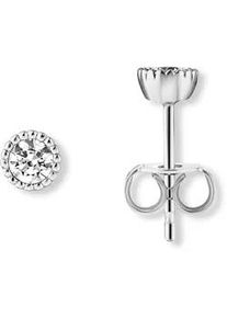 Paar Ohrh&auml;nger ONE ELEMENT "Zirkonia Ohrringe Ohrstecker aus 333 Wei&szlig;gold", silber, Ohrringe, Damen, Damen,mit Zirkonia, Gold Wei&szlig;gold 333, Gold, Wei&szlig;gold 333, Ihr pers&ouml;nliches Symbol &ndash; liebevoll gearbeitet f&uuml;r jeden Tag