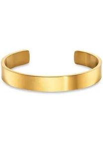 Armspange Bruno Banani "Schmuck Geschenk Edelstahlarmspange gelbgoldfarben", gelbgoldfarben, Armb&auml;nder, Damen, Edelstahl, Armspange