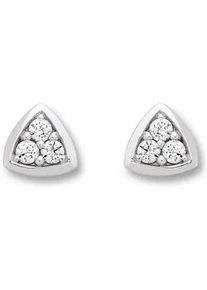 Paar Ohrh&auml;nger ONE ELEMENT "Zirkonia Ohrringe Ohrstecker aus 333 Wei&szlig;gold", silber, Ohrringe, Damen, Damen,mit Zirkonia, Gold Wei&szlig;gold 333, Gold, Wei&szlig;gold 333, Kleines Statement &ndash; pers&ouml;nlich, stilvoll, alltagstauglich