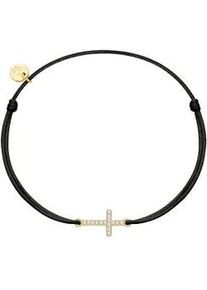 Glanzst&uuml;cke M&uuml;nchen Armband GLANZST&Uuml;CKE M&Uuml;NCHEN "GSM4015", gelb (gelbgold, wei&szlig;), Armb&auml;nder, Damen, Silber 925 (Sterlingsilber), Armband, mit Kreuz